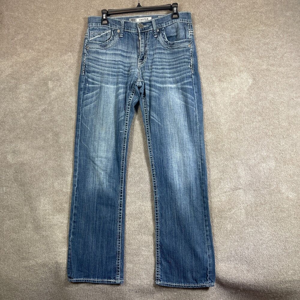 BKE Jeans Carter Mens 32R Bootcut Stretch Western Cowboy Classic Hertiage Y2K